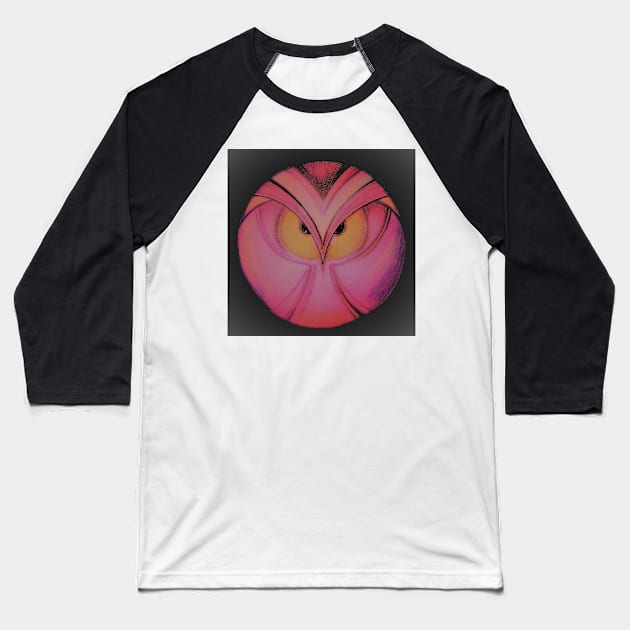 NEON ART DECO OWL..House of Harlequin Baseball T-Shirt by jacquline8689